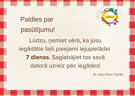 Informācija pircējiem! 